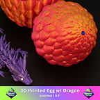 3D Printed Dragon Egg w/ Dragon