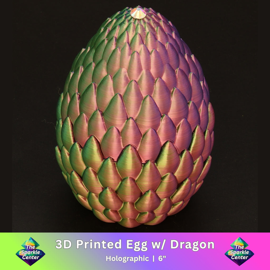 3D Printed Dragon Egg w/ Dragon