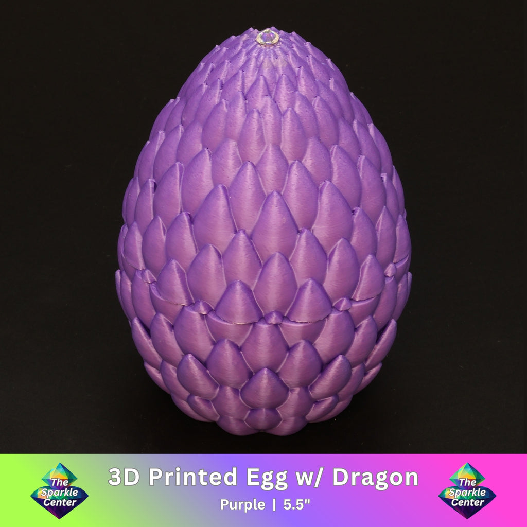 3D Printed Dragon Egg w/ Dragon