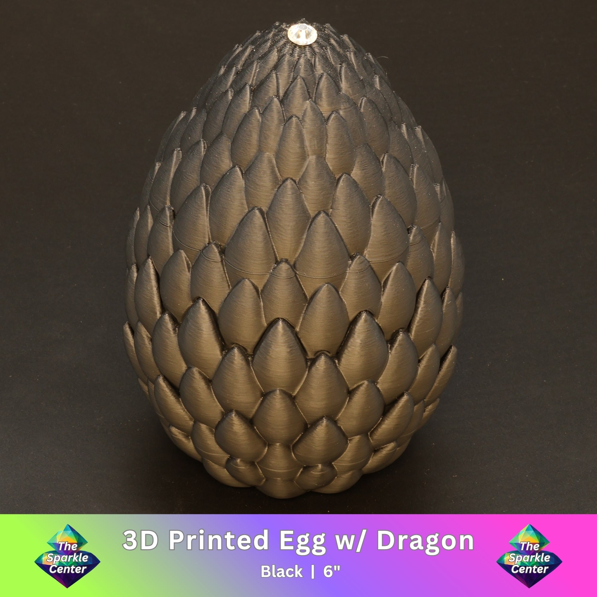 3D Printed Dragon Egg w/ Dragon