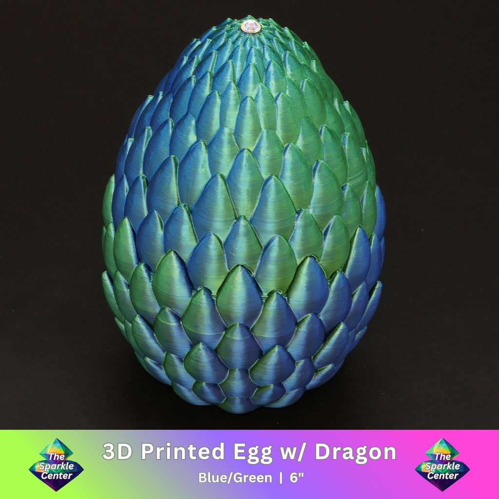 3D Printed Dragon Egg w/ Dragon