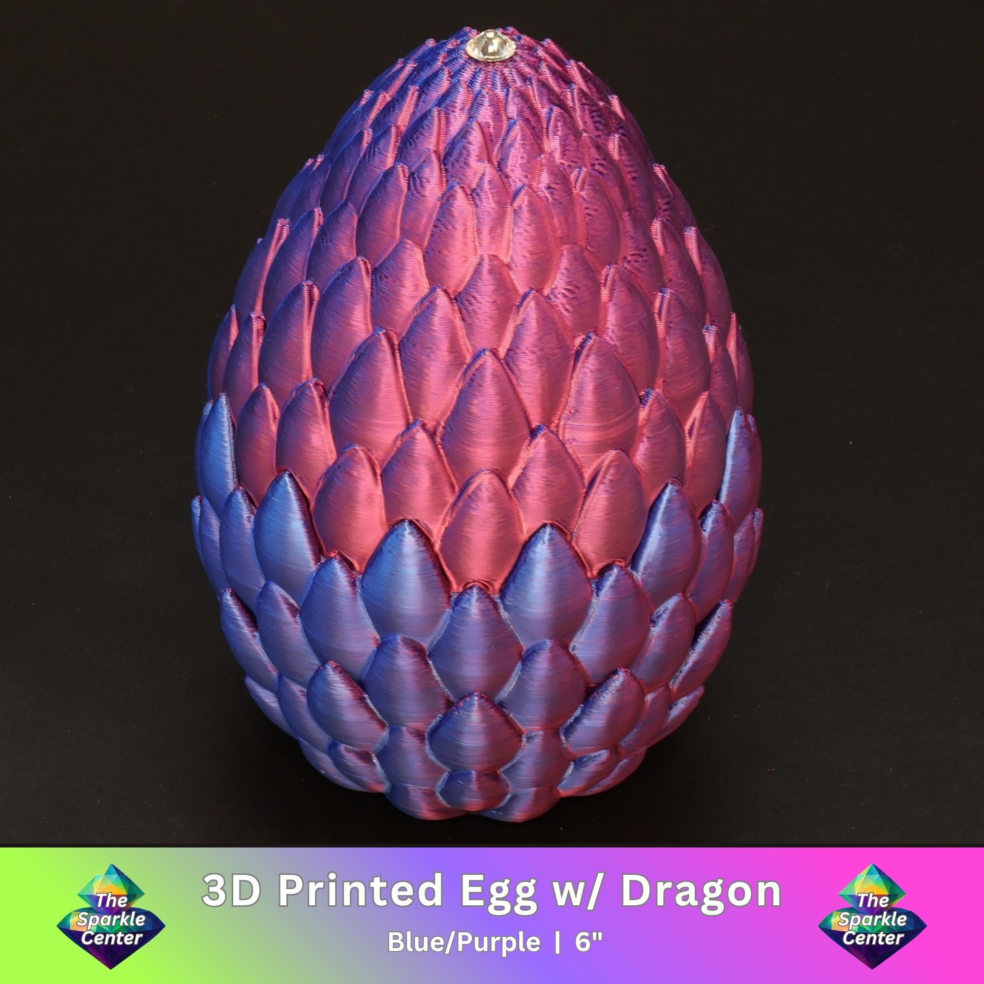 3D Printed Dragon Egg w/ Dragon