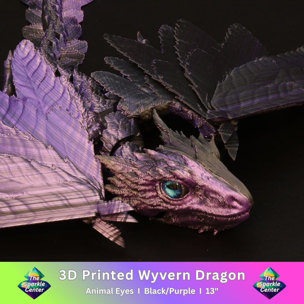 3D Printed Wyvern Dragon w/ Animal Eyes