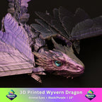 3D Printed Wyvern Dragon w/ Animal Eyes