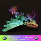 3D Printed Wyvern Dragon w/ Animal Eyes