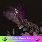 3D Printed Bedazzled Wyvern Dragon™