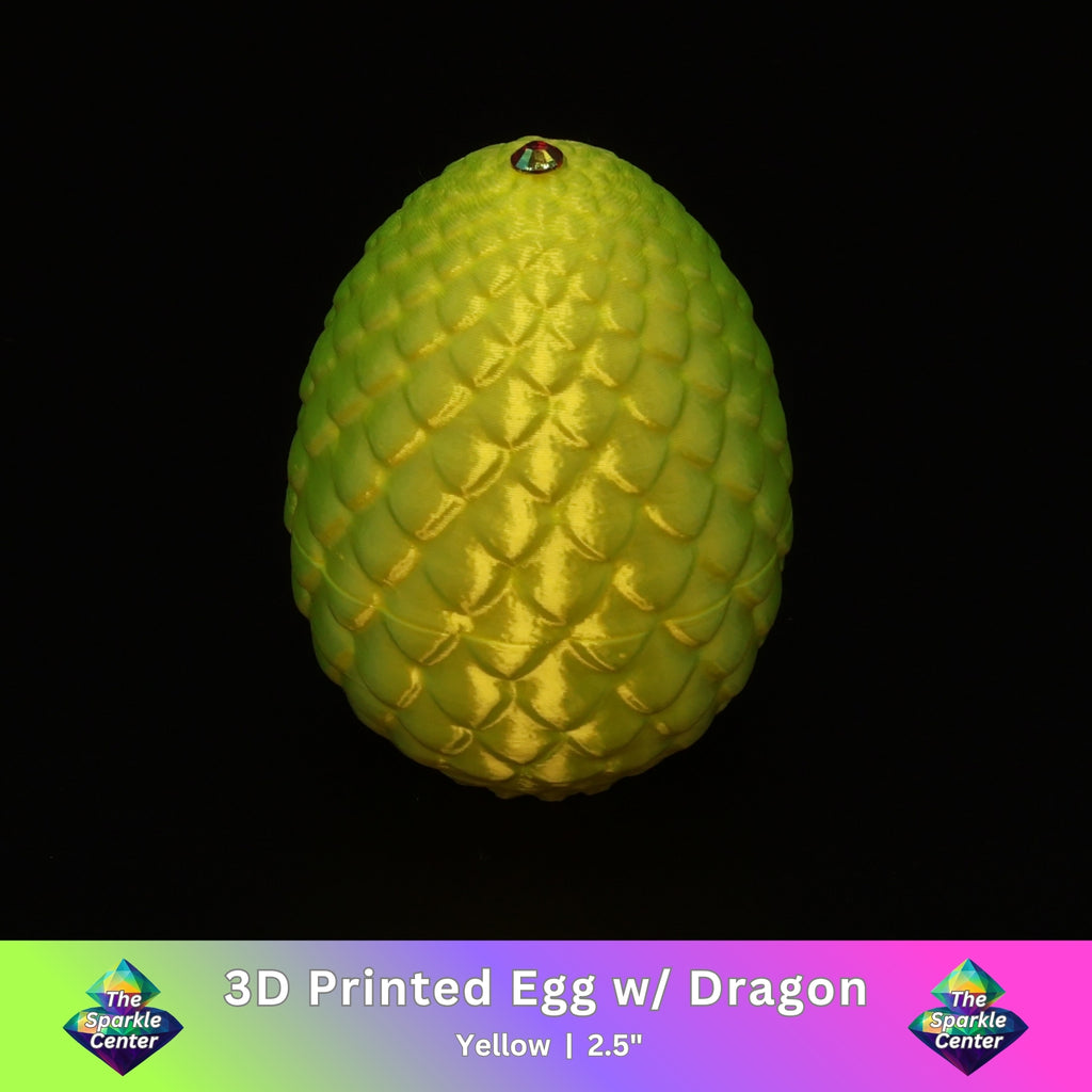3D Printed Dragon Egg w/ Dragon