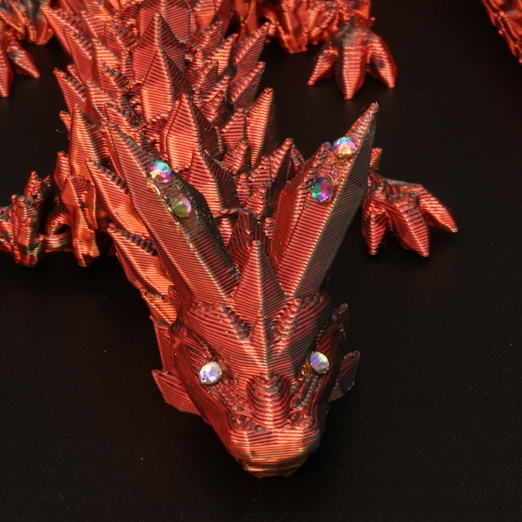 3D Printed BEDAZZLED Crystal Dragons