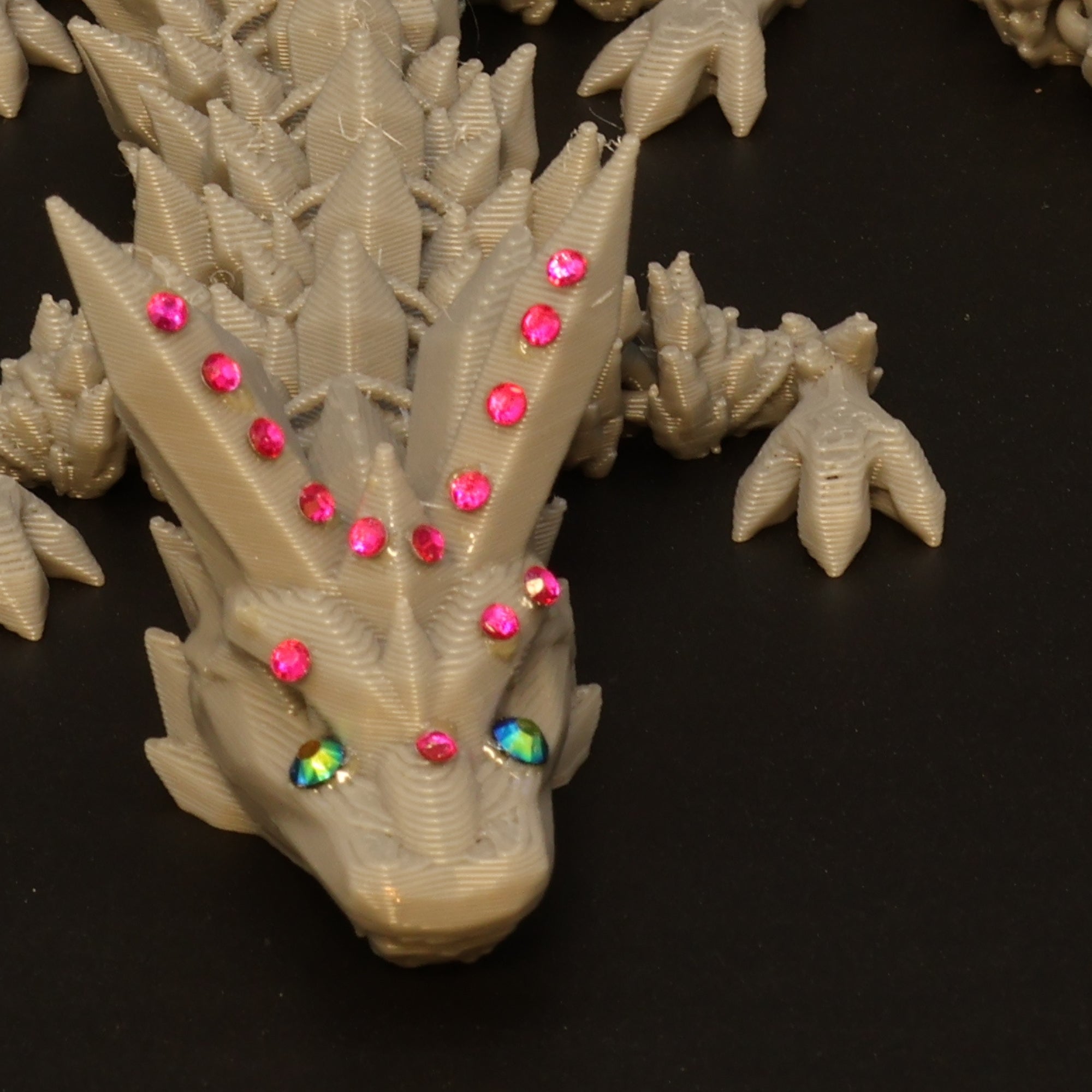 3D Printed BEDAZZLED Crystal Dragons