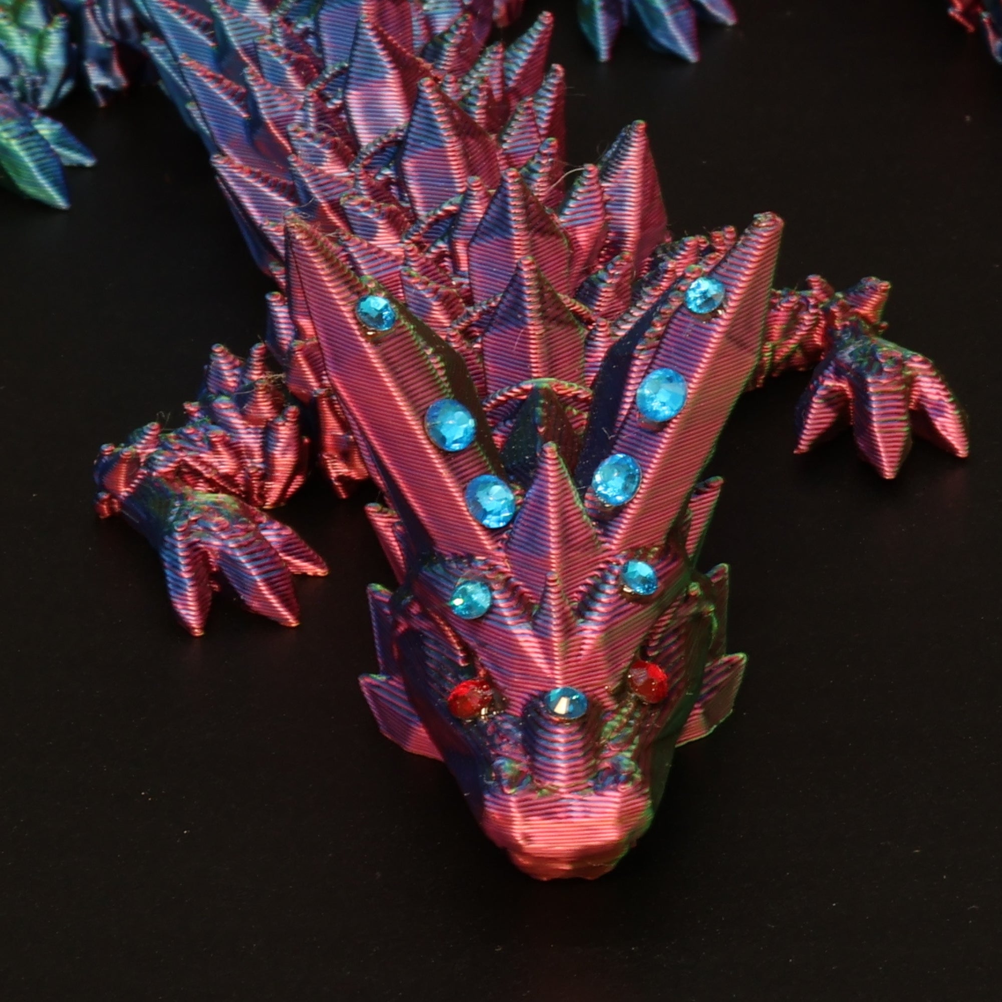 3D Printed BEDAZZLED Crystal Dragons