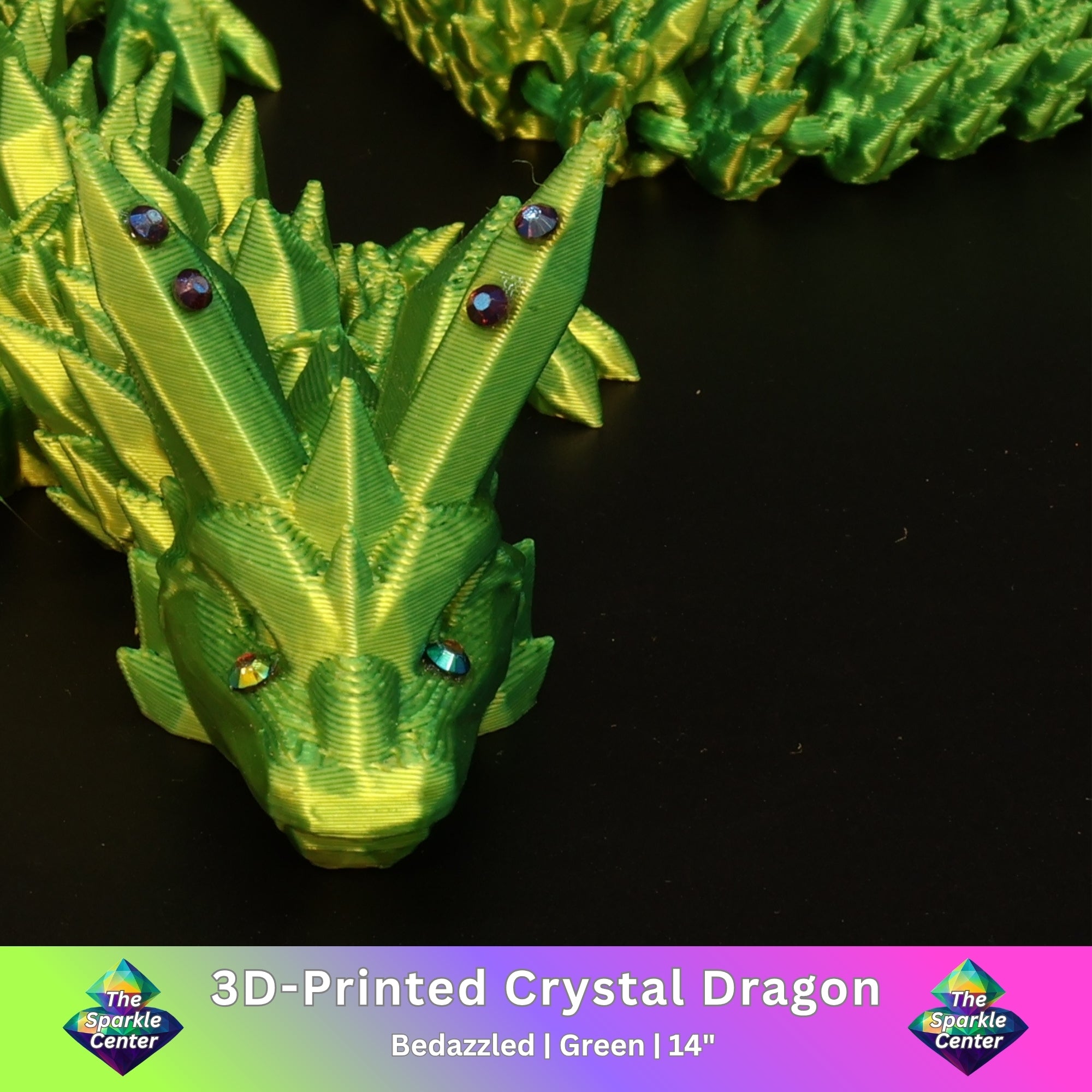 3D Printed Bedazzled Crystal  Dragon™
