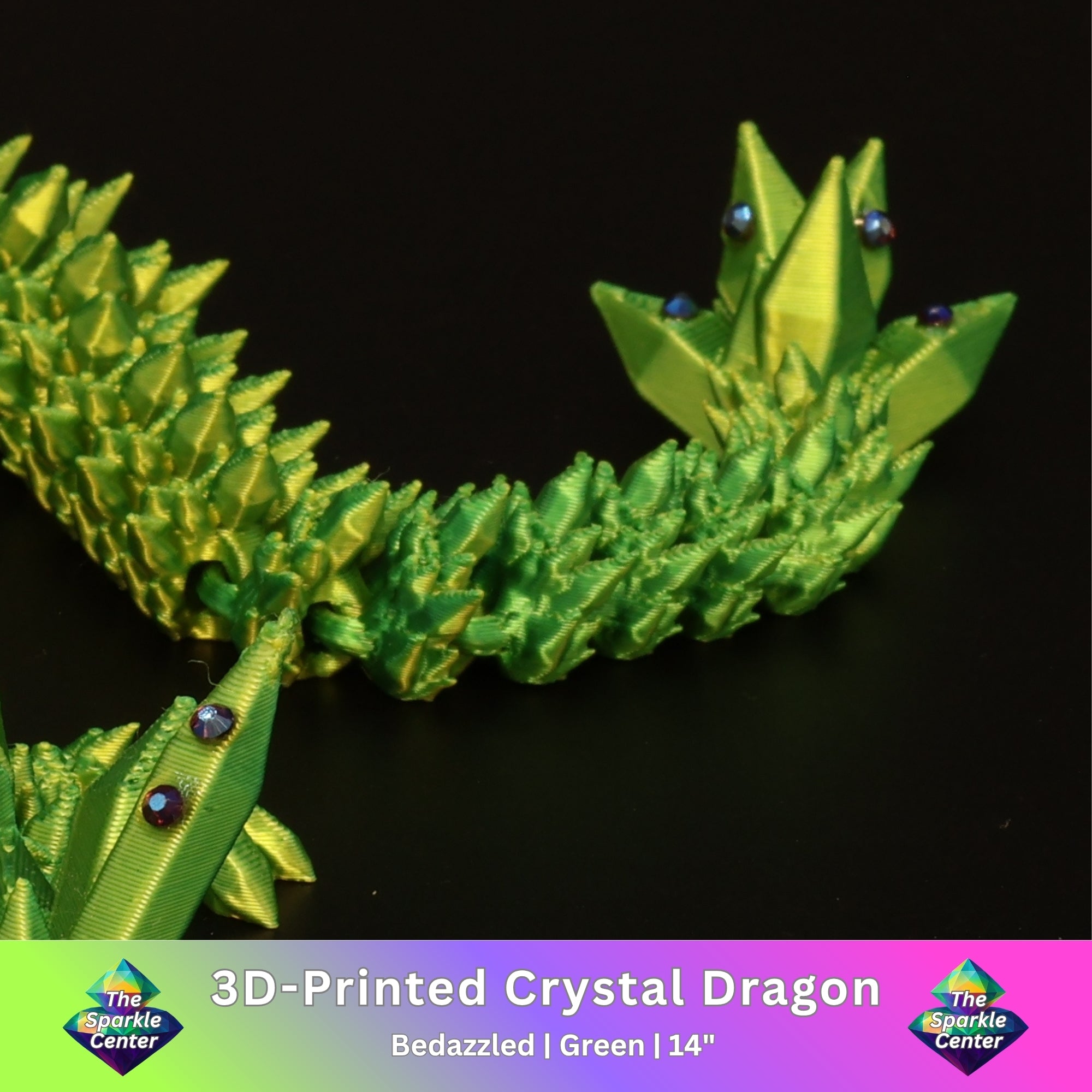 3D Printed Bedazzled Crystal  Dragon™