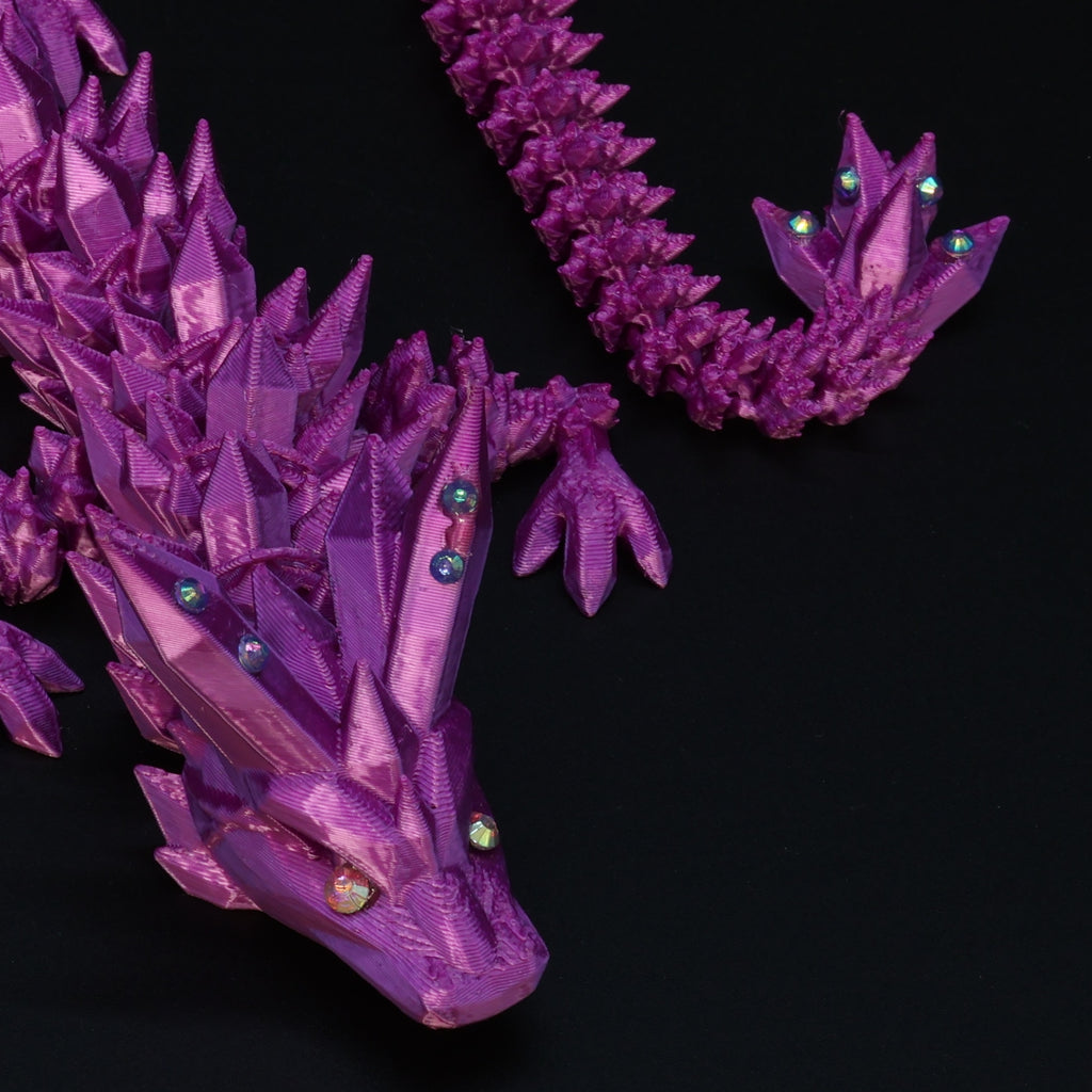 3D Printed BEDAZZLED Crystal Dragons