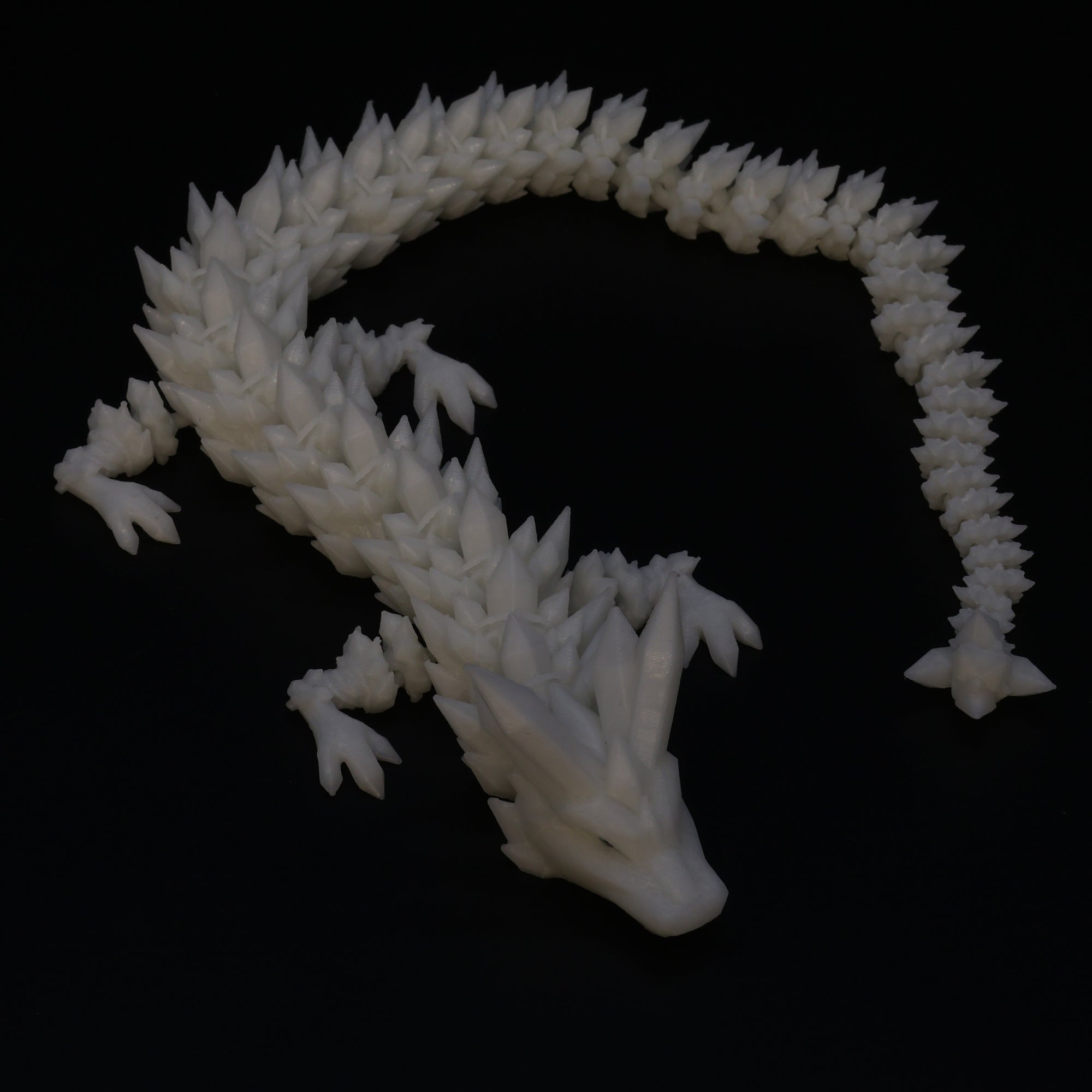 3D Printed Crystal Dragon w/ Animal Eyes