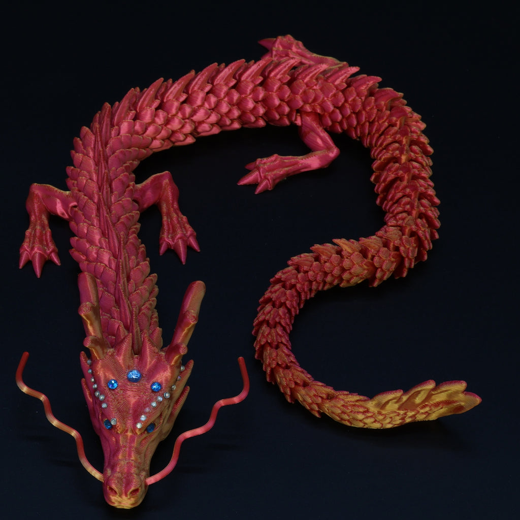 3D Printed BEDAZZLED Chinese Dragon