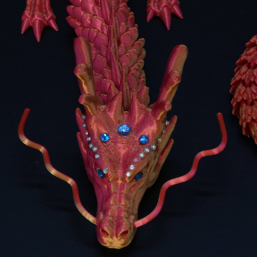 3D Printed BEDAZZLED Chinese Dragon