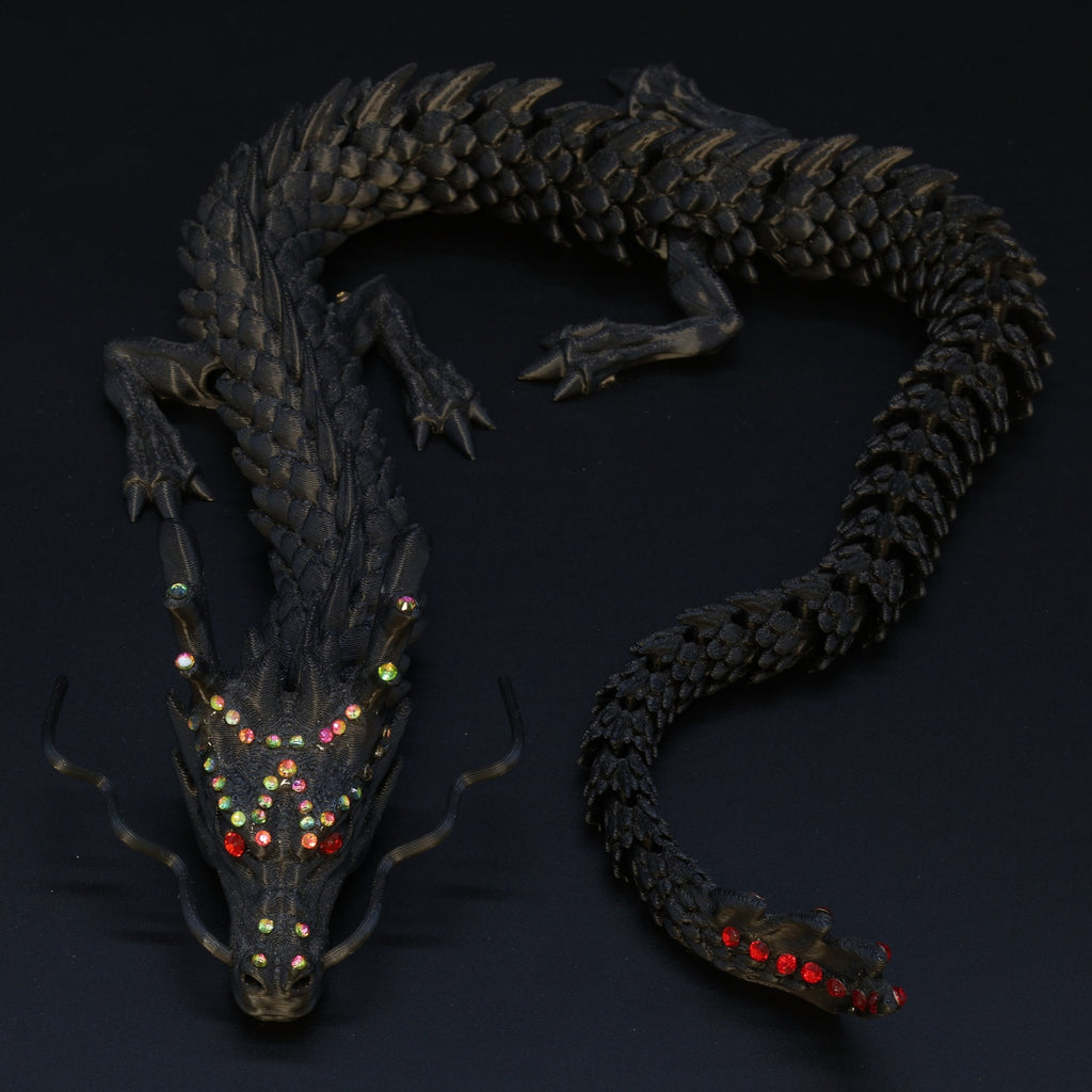 3D Printed BEDAZZLED Chinese Dragon