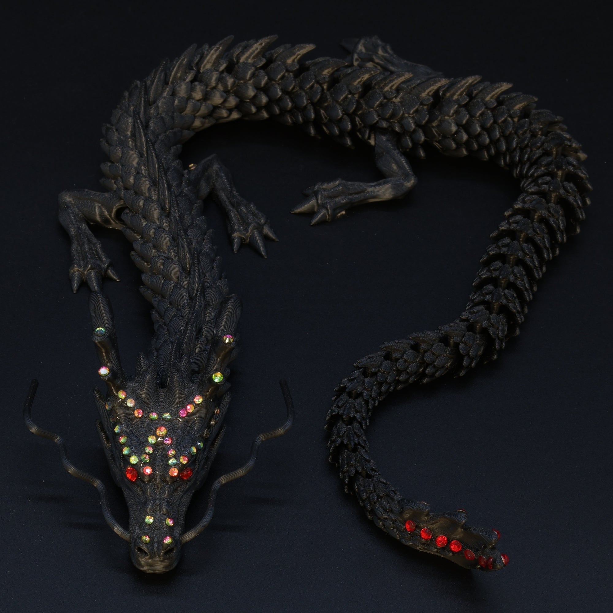 3D Printed BEDAZZLED Chinese Dragon