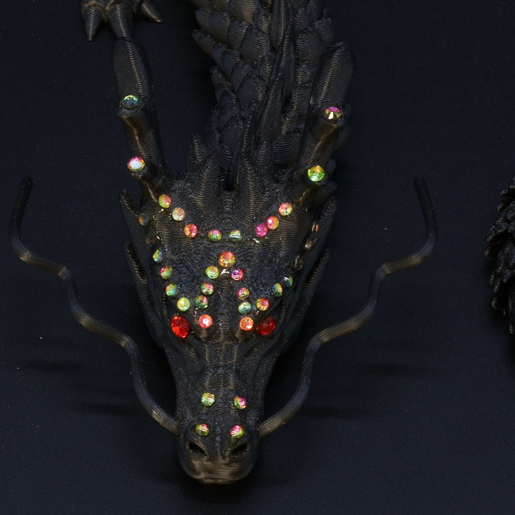3D Printed BEDAZZLED Chinese Dragon