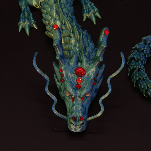 3D Printed BEDAZZLED Chinese Dragon