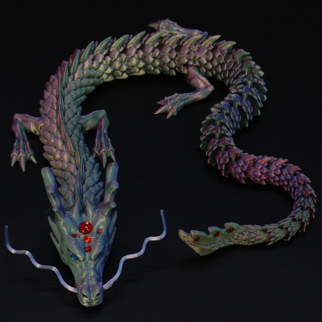 3D Printed BEDAZZLED Chinese Dragon