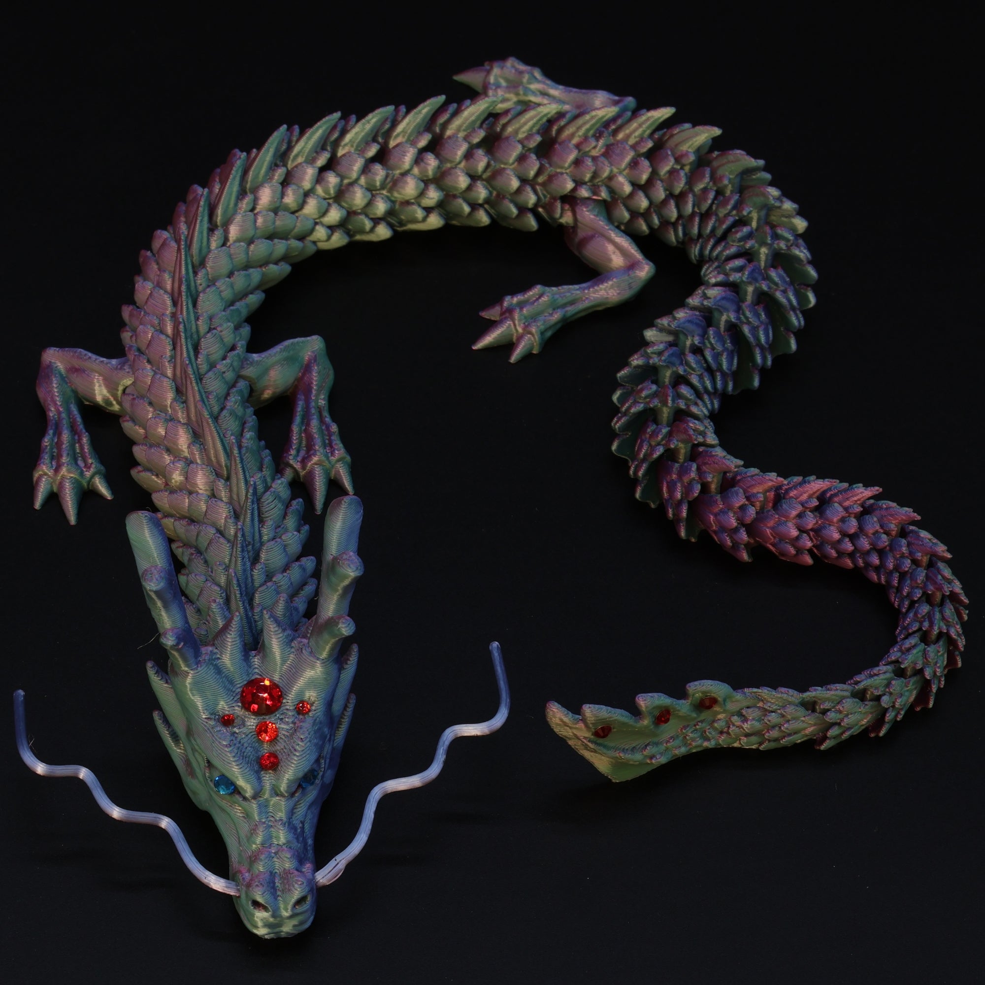 3D Printed BEDAZZLED Chinese Dragon