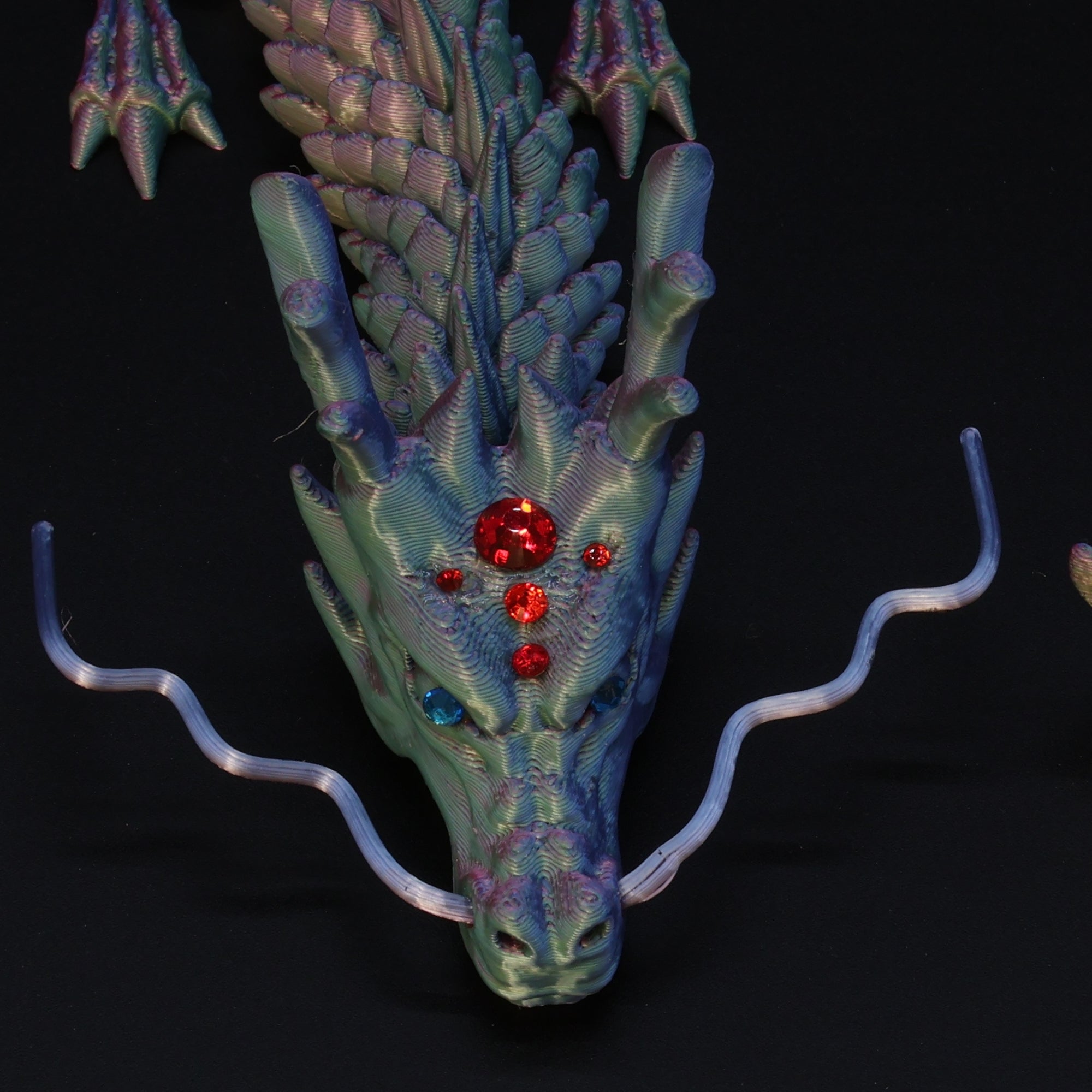 3D Printed BEDAZZLED Chinese Dragon