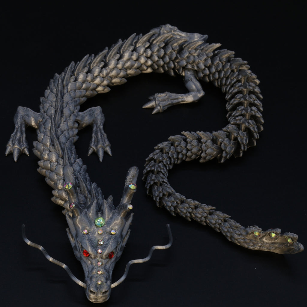3D Printed BEDAZZLED Chinese Dragon