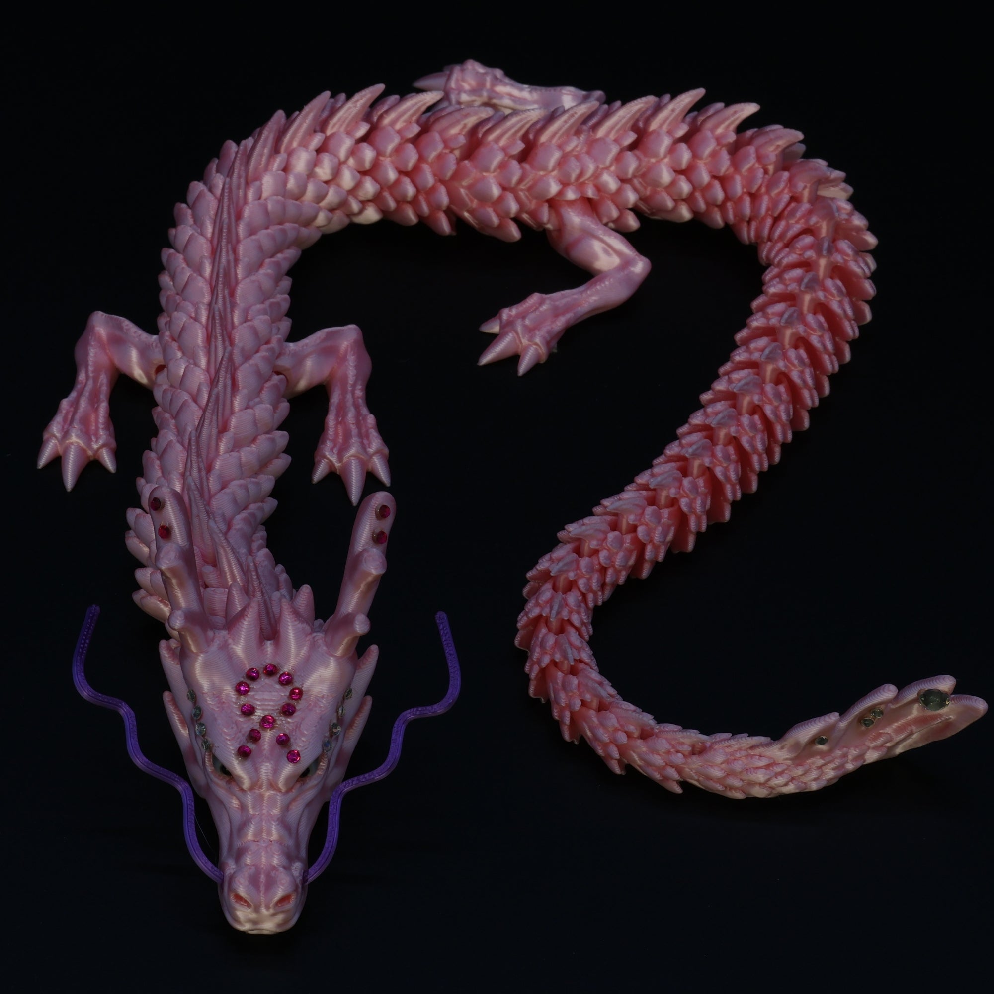 3D Printed BEDAZZLED Chinese Dragon