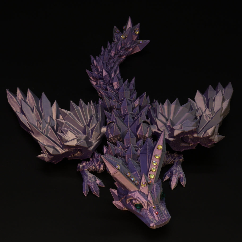 3D Printed Bedazzled Crystal-Winged Dragon™