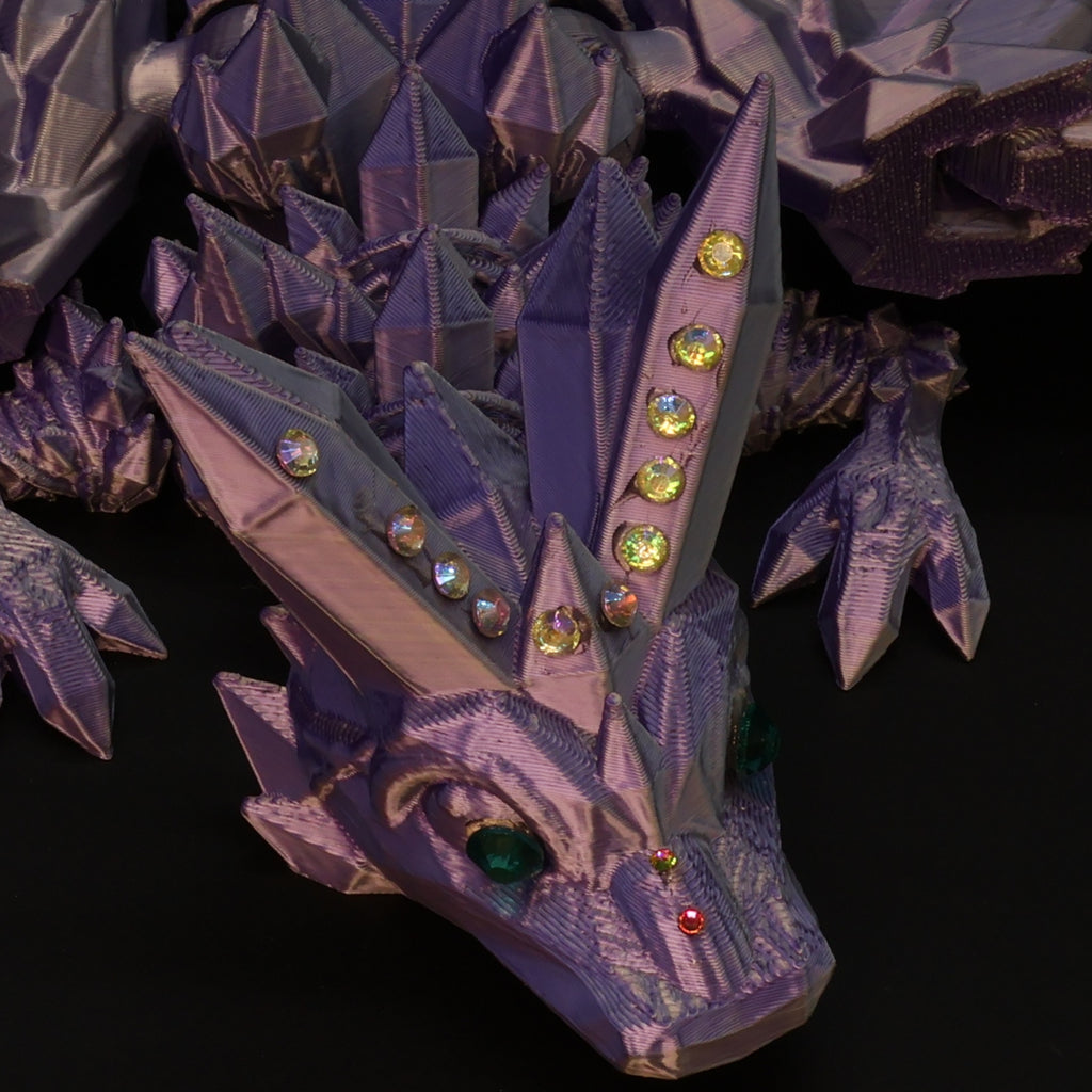3D Printed Bedazzled Crystal-Winged Dragon™