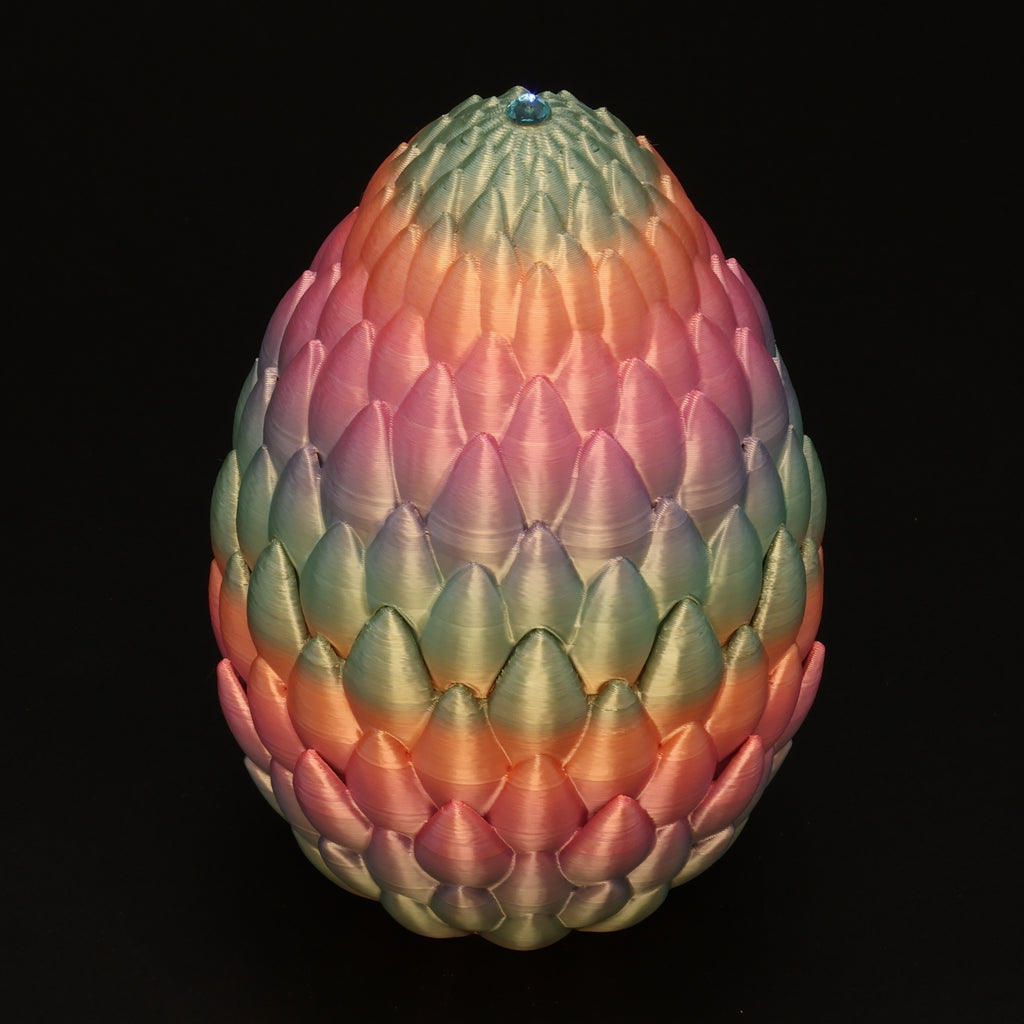 3D Printed Dragon Egg w/ Dragon