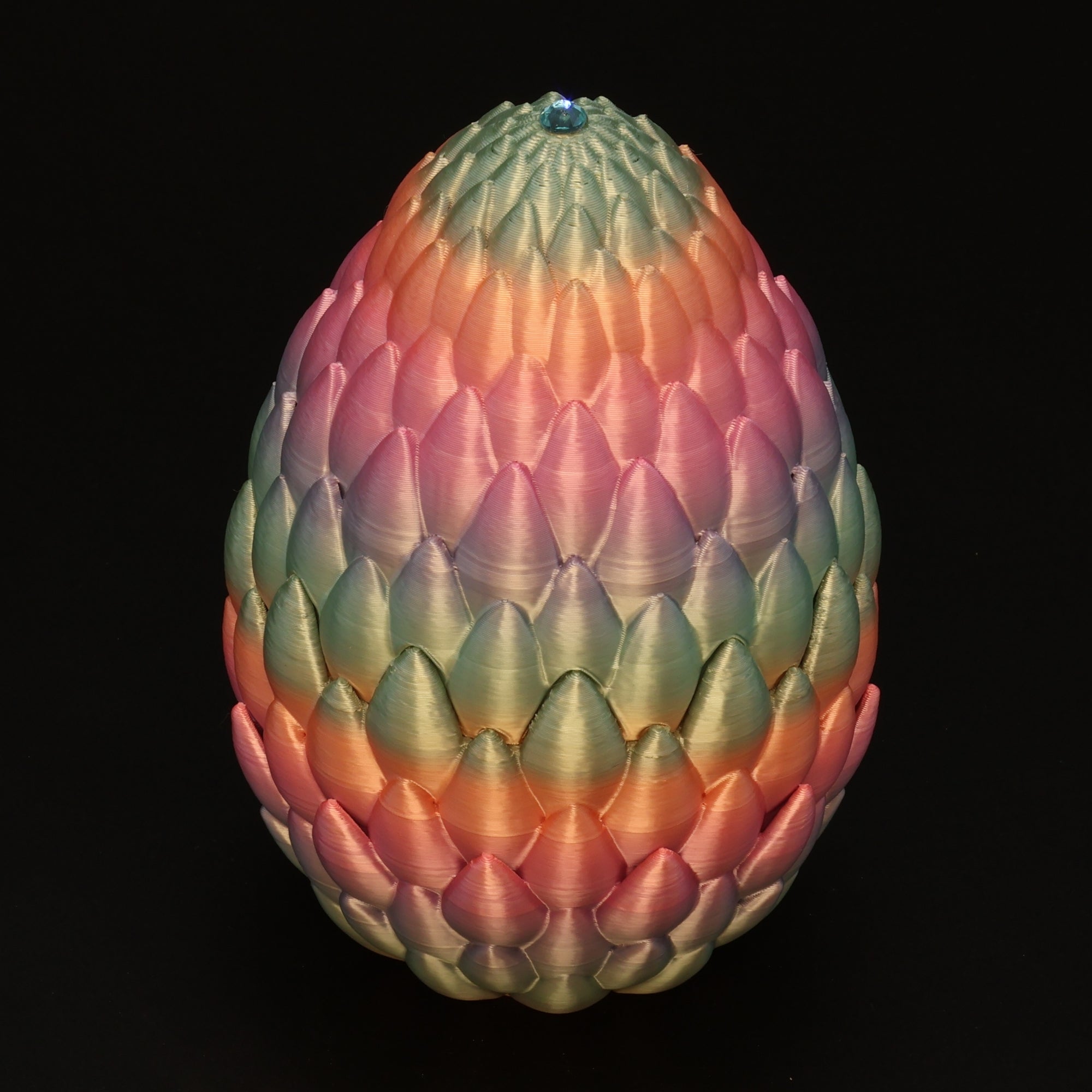 3D Printed Dragon Egg w/ Dragon