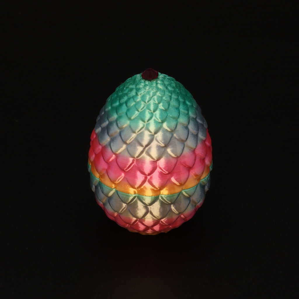 3D Printed Dragon Egg w/ Dragon