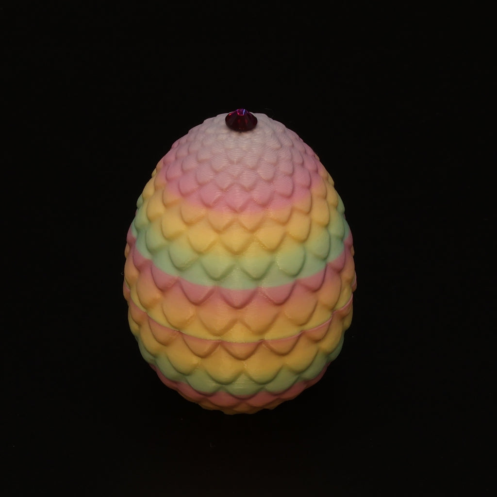 3D Printed Dragon Egg w/ Dragon