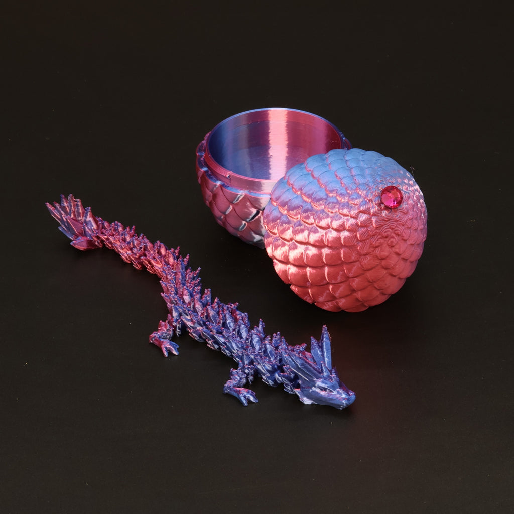 3D Printed Dragon Egg w/ Dragon