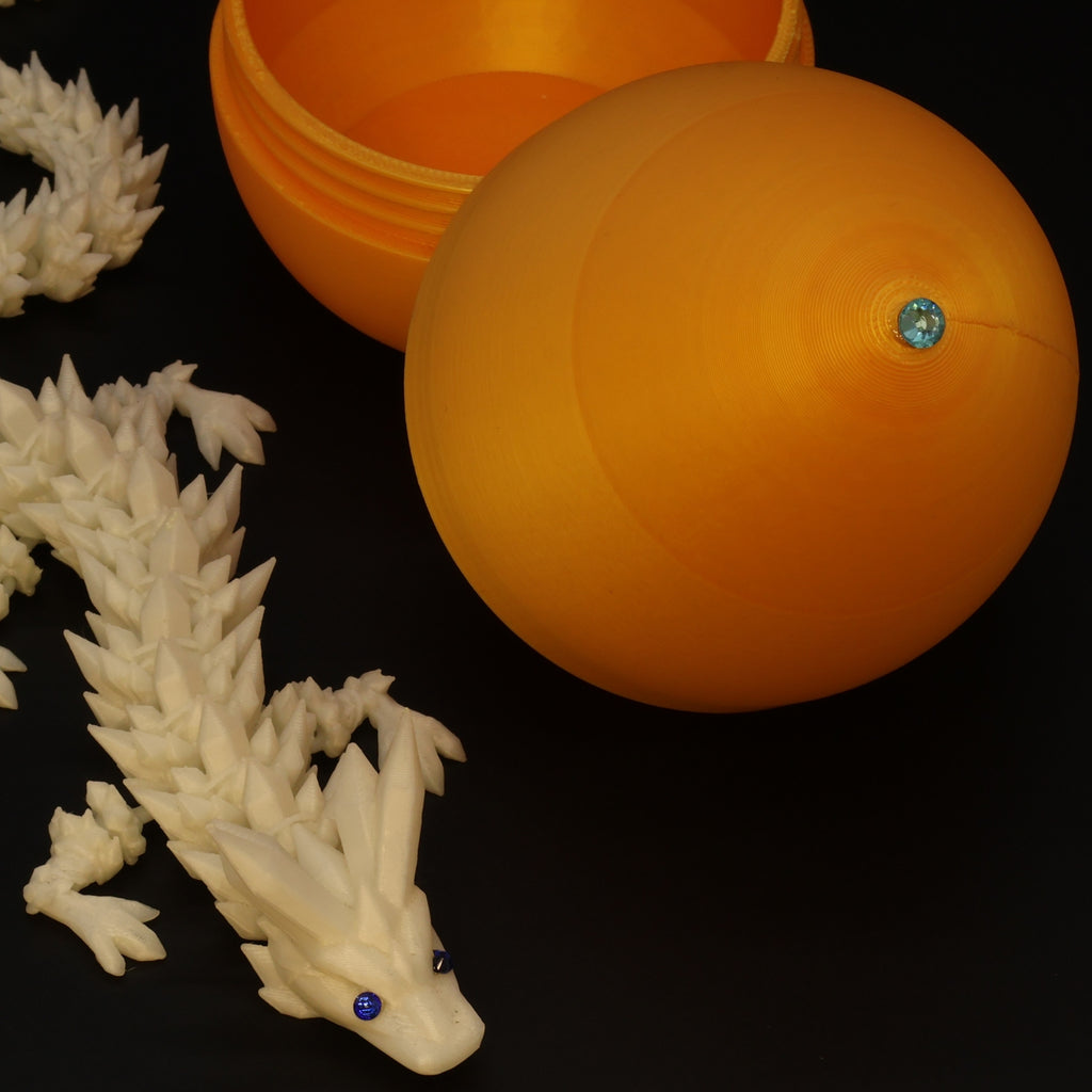 3D Printed Dragon Egg w/ Dragon