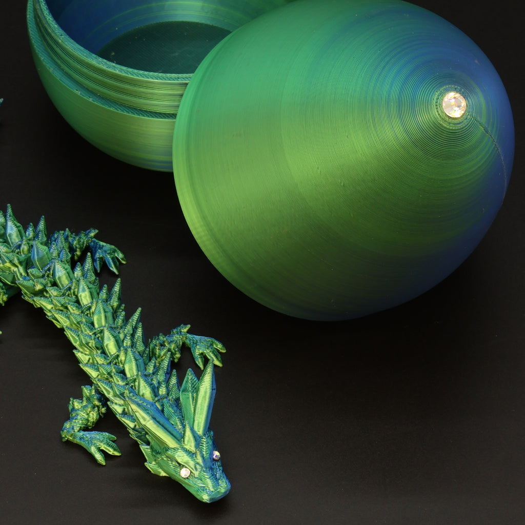 3D Printed Dragon Egg w/ Dragon