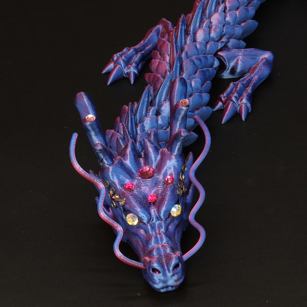 3D Printed BEDAZZLED Chinese Dragon