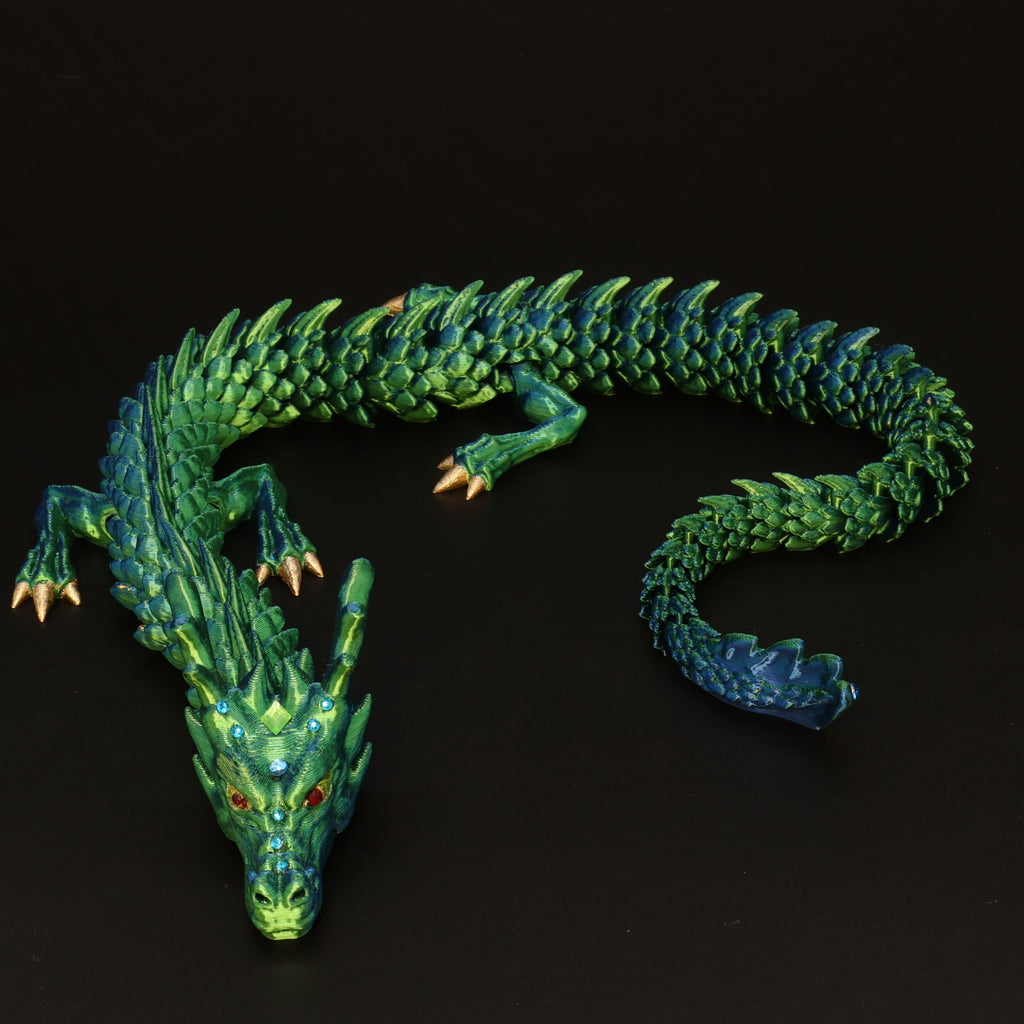 3D Printed BEDAZZLED Chinese Dragon