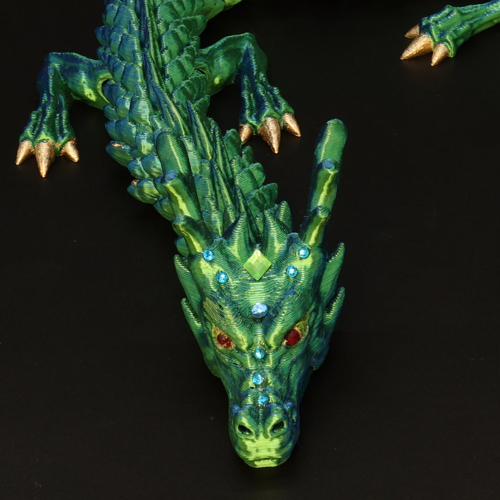 3D Printed BEDAZZLED Chinese Dragon