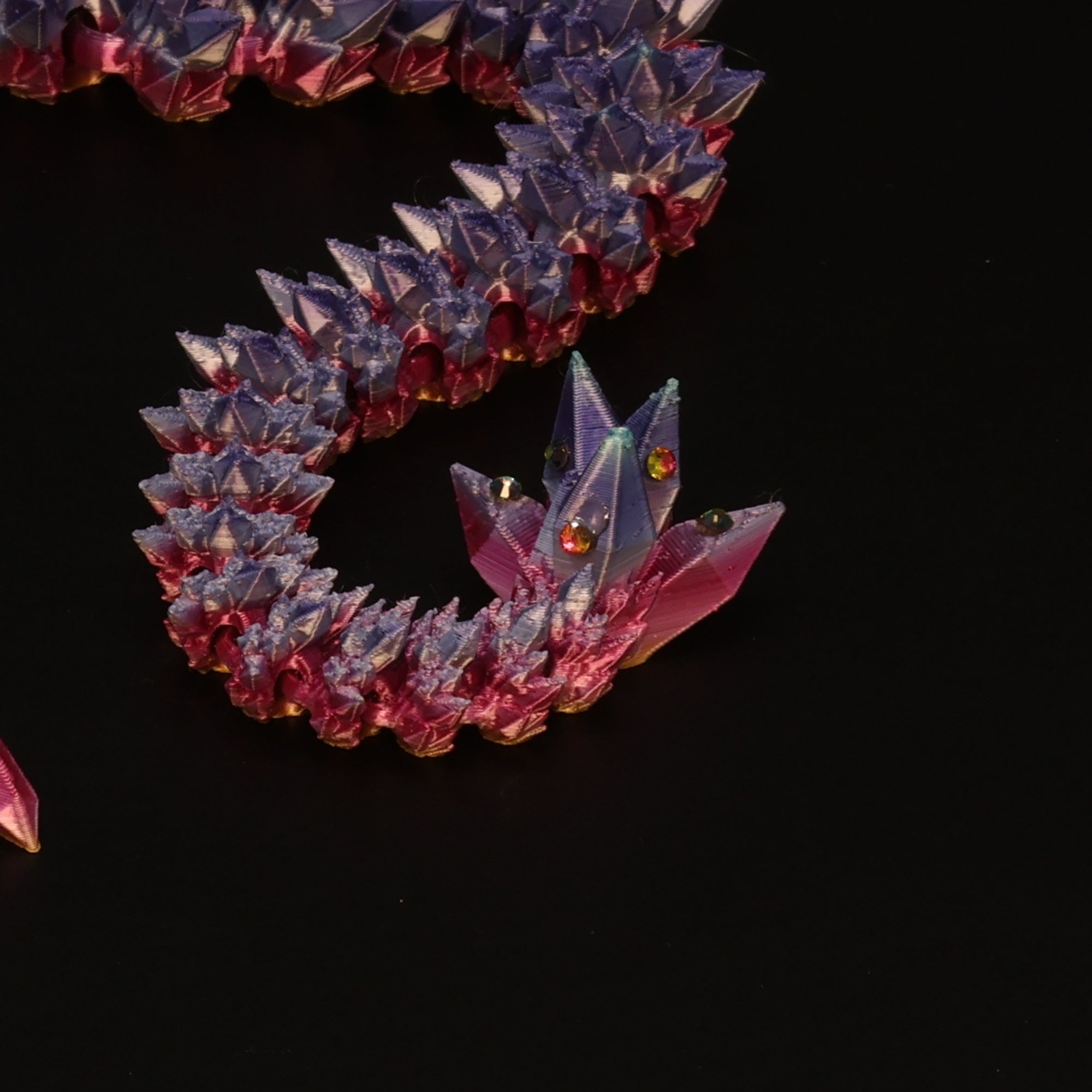 3D Printed BEDAZZLED Crystal Dragons