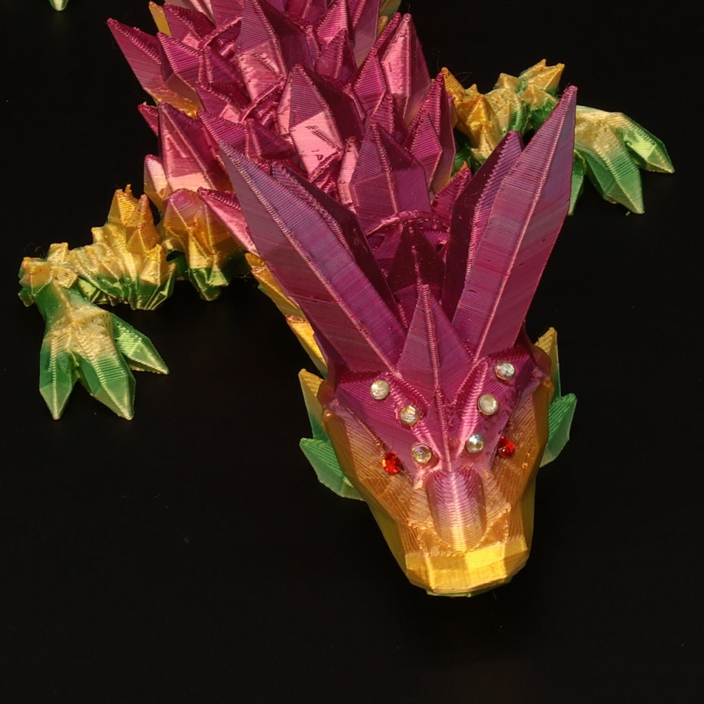 3D Printed BEDAZZLED Crystal Dragons