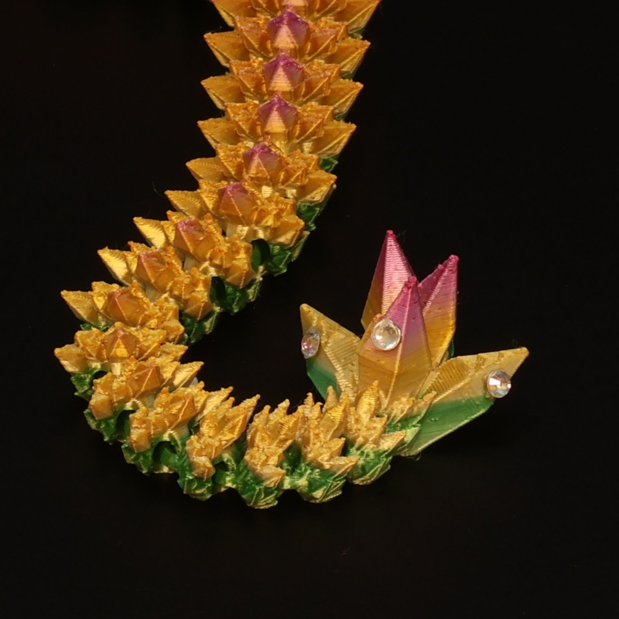 3D Printed BEDAZZLED Crystal Dragons