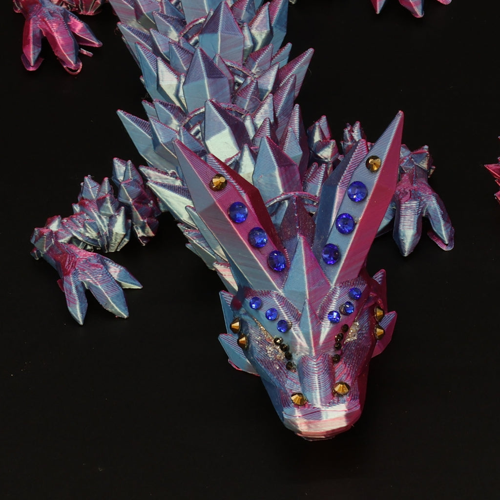3D Printed BEDAZZLED Crystal Dragons