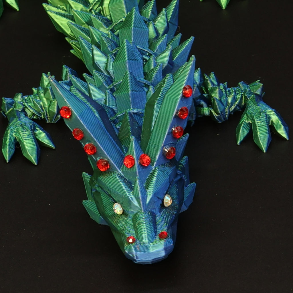 3D Printed BEDAZZLED Crystal Dragons