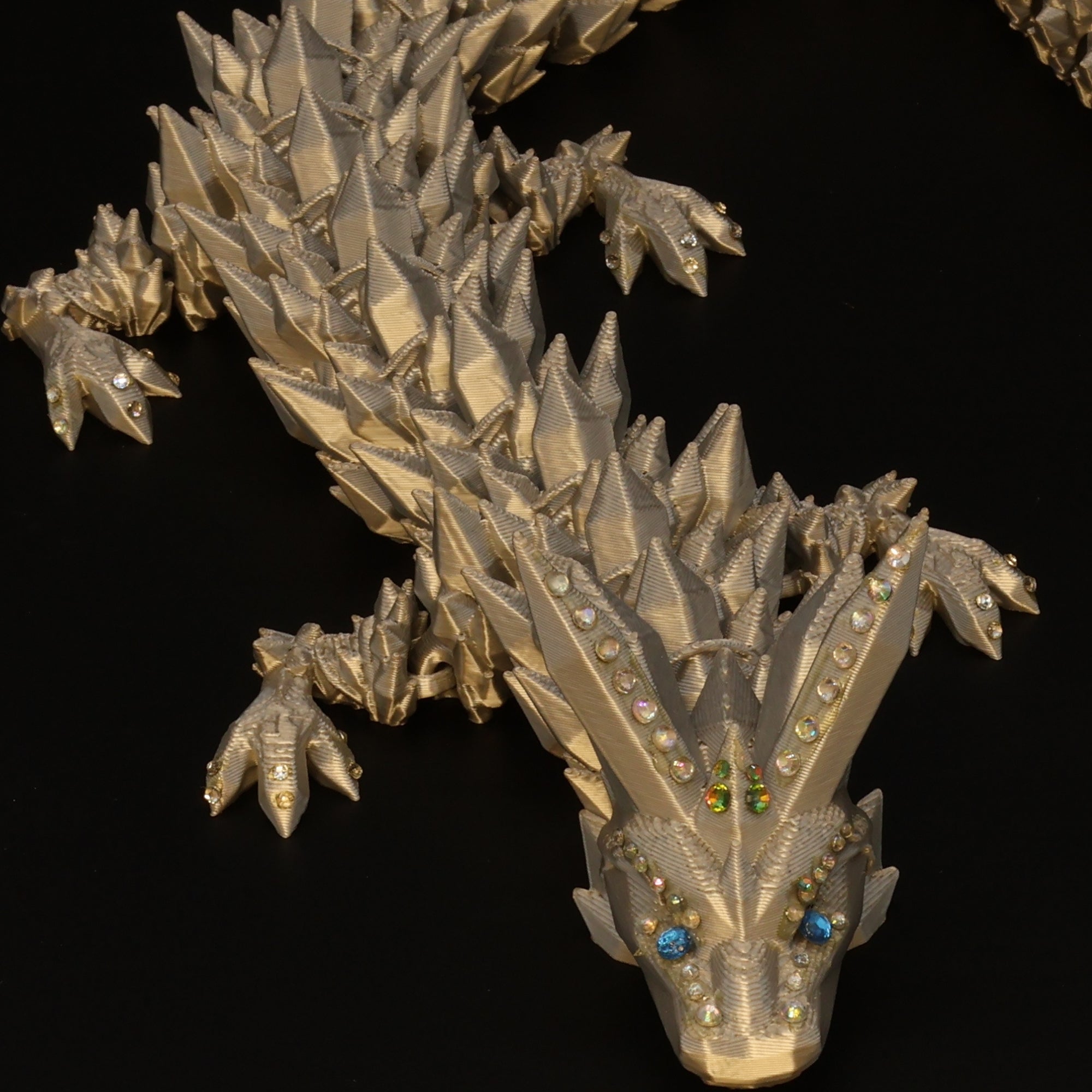 3D Printed BEDAZZLED Crystal Dragons