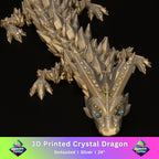 3D Printed Bedazzled Crystal  Dragon™