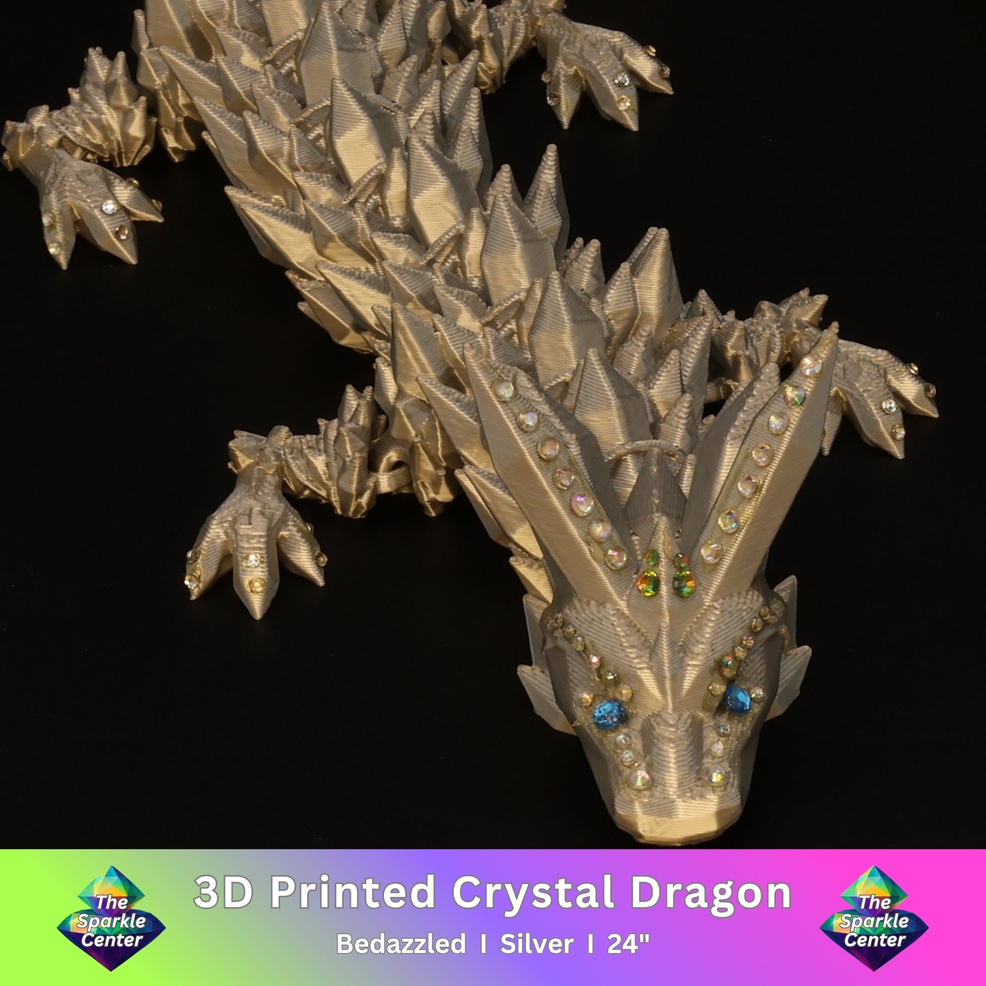 3D Printed Bedazzled Crystal  Dragon™