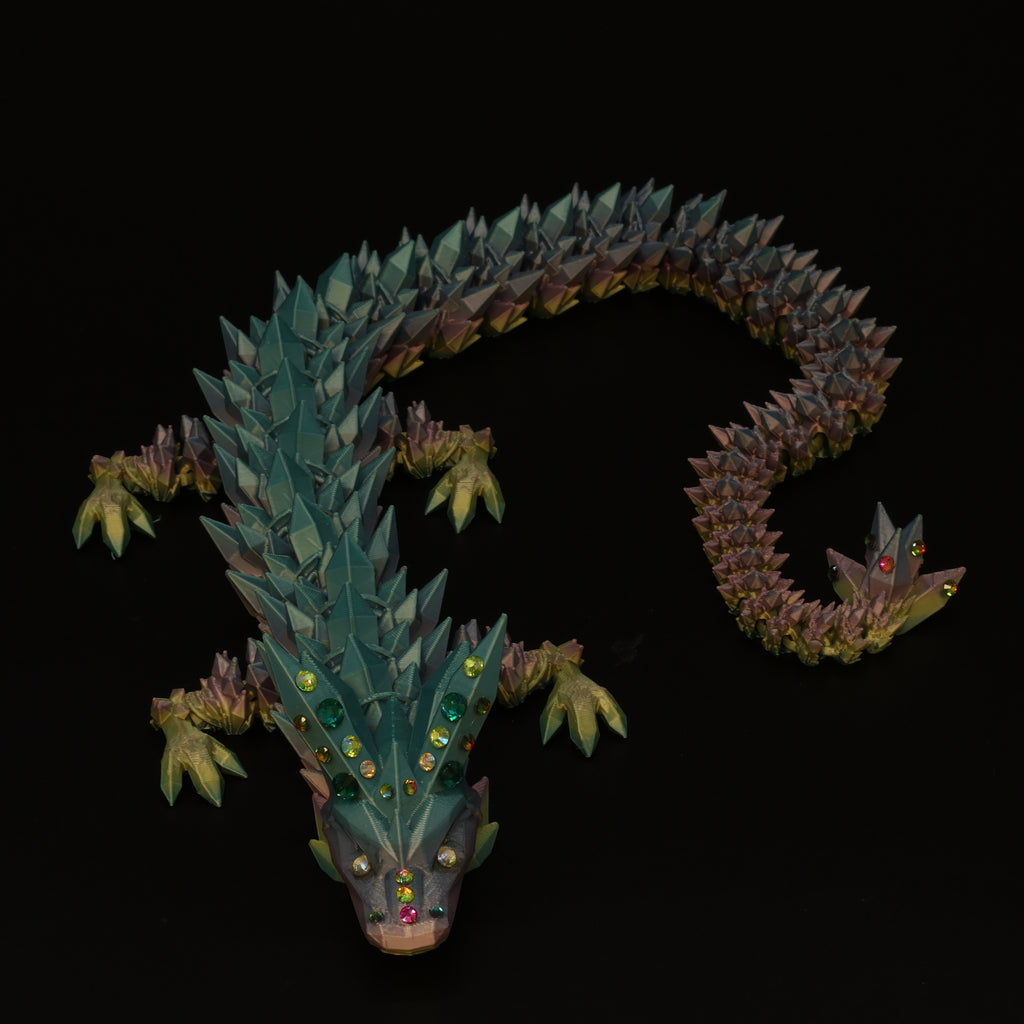 3D Printed BEDAZZLED Crystal Dragons